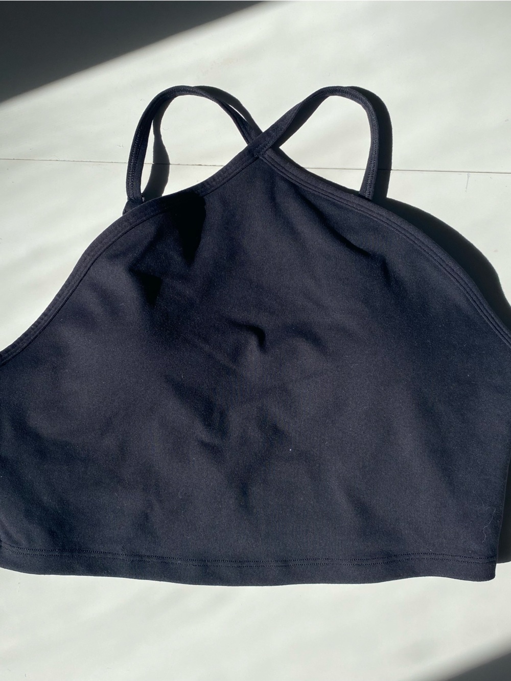 Ryderwear Black High Neck Crop Bralette